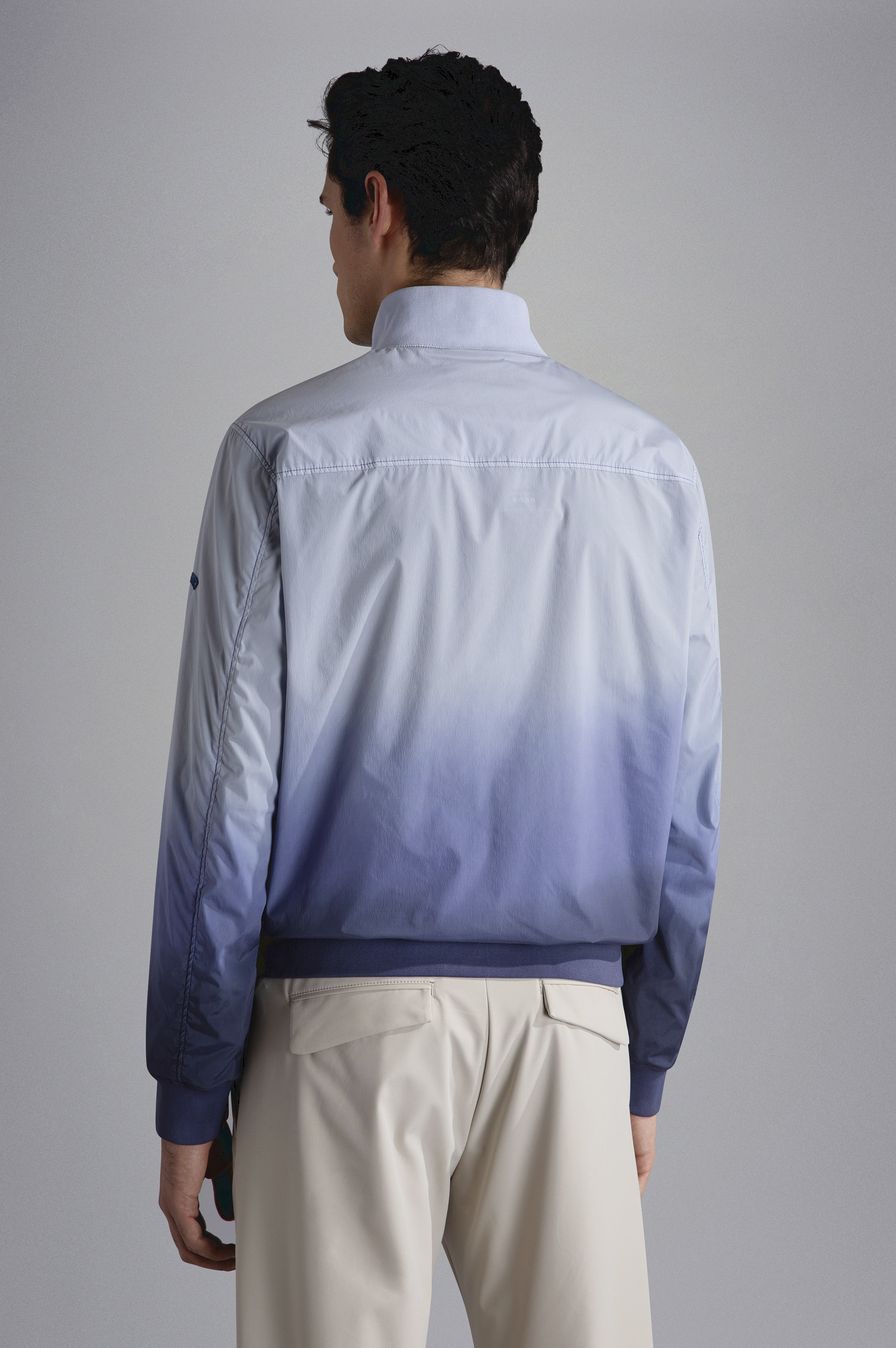 GARMENT DYED FADED STRETCH ECONYL® BOMBER JACKET - 3