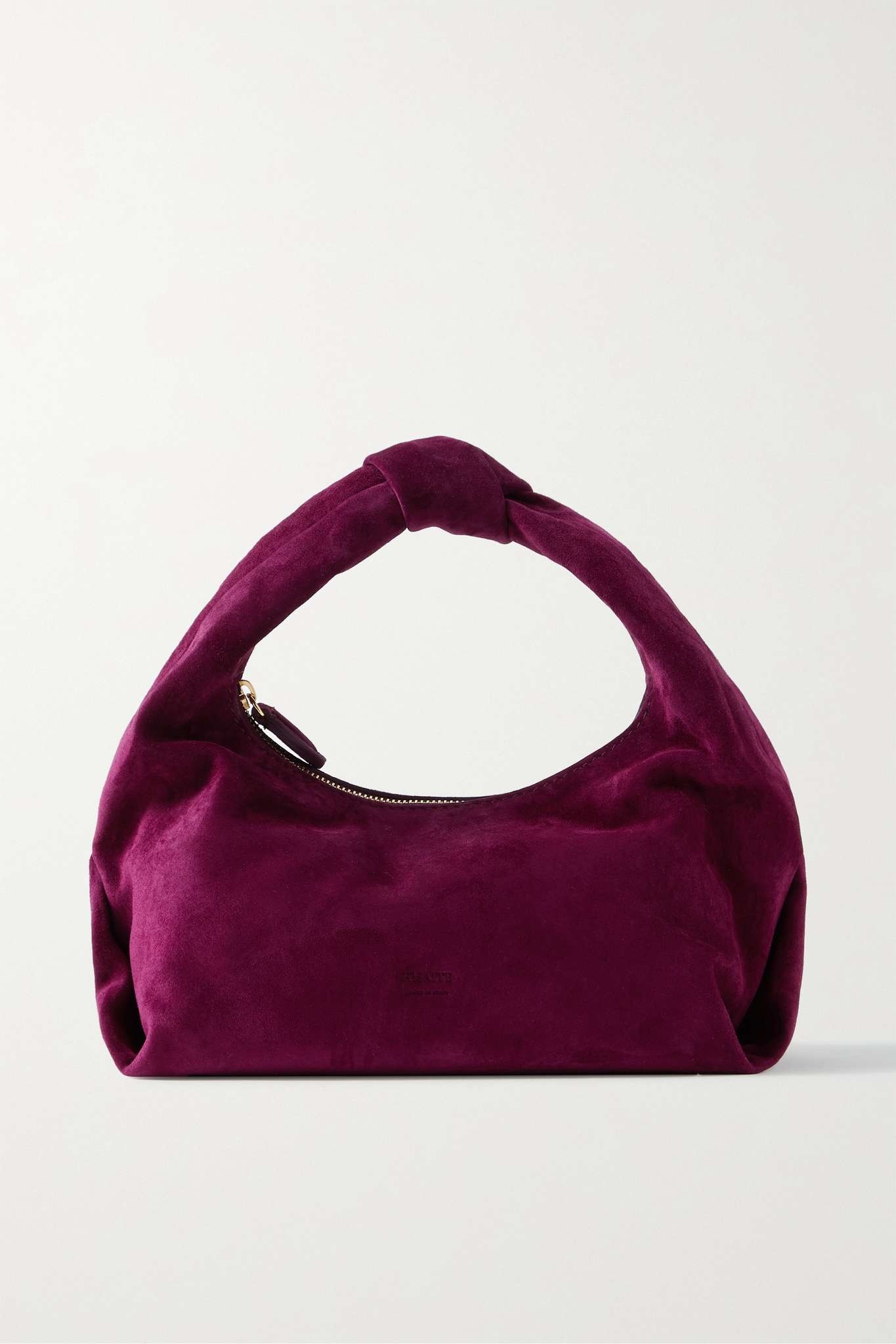 Beatrice small knotted suede tote - 1