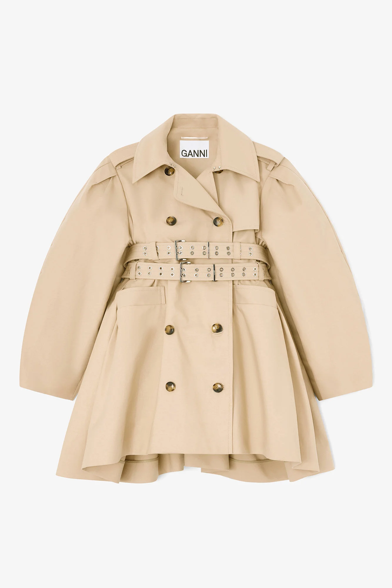 TRENCH COAT IN DOUBLE COTTON - 1