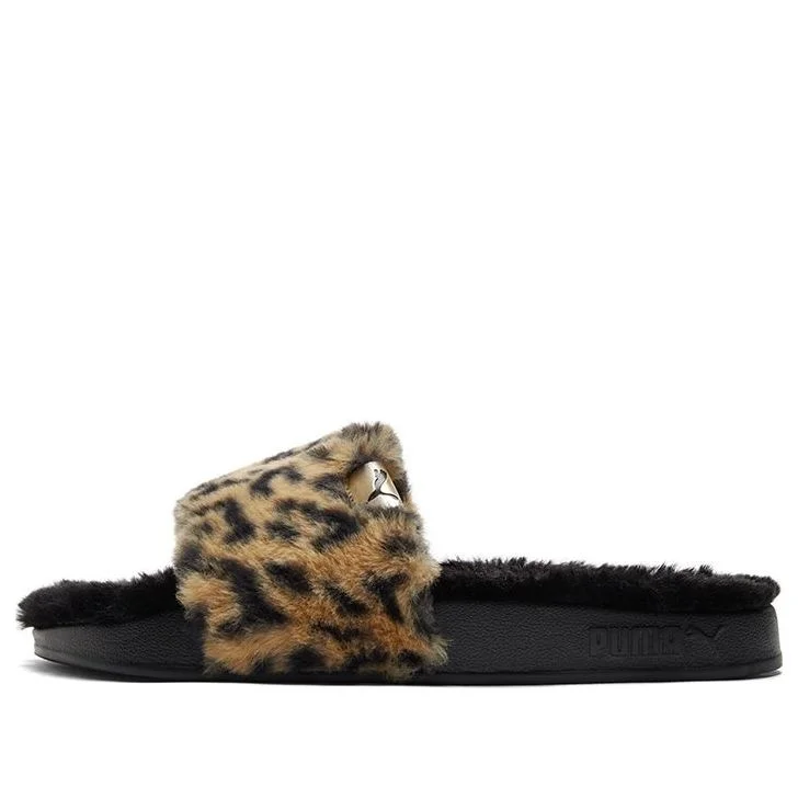(WMNS) PUMA Shoes Sports slippers 'Black Yellow' 385804-02 - 1