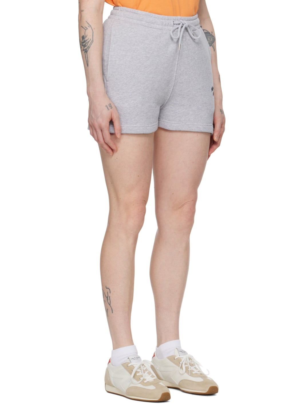 Gray Handwriting Shorts - 2