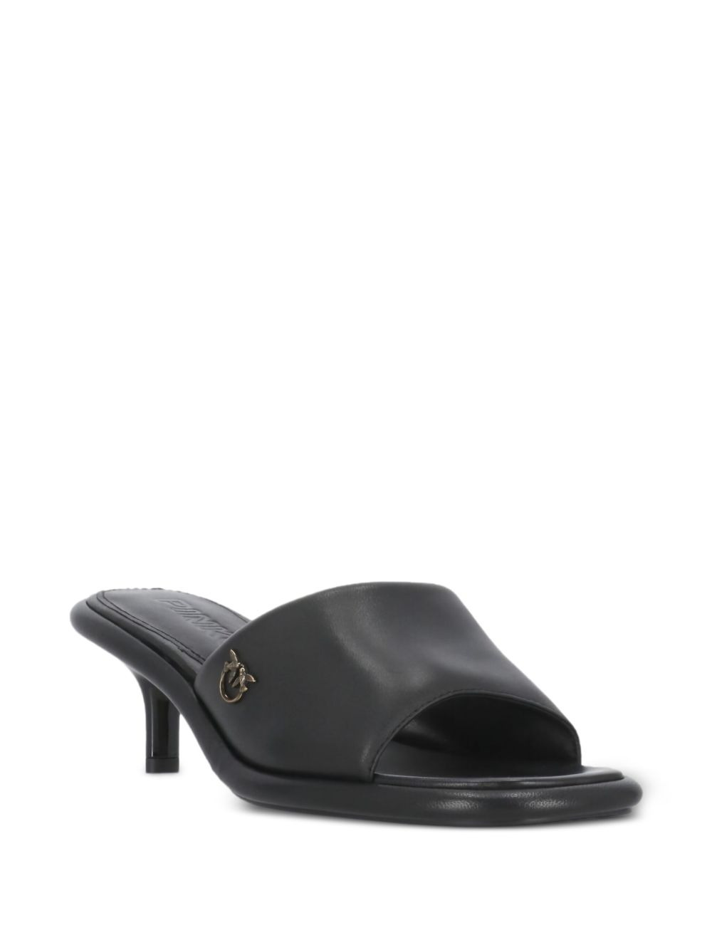60mm logo-plaque square-toe heeled sandals - 2