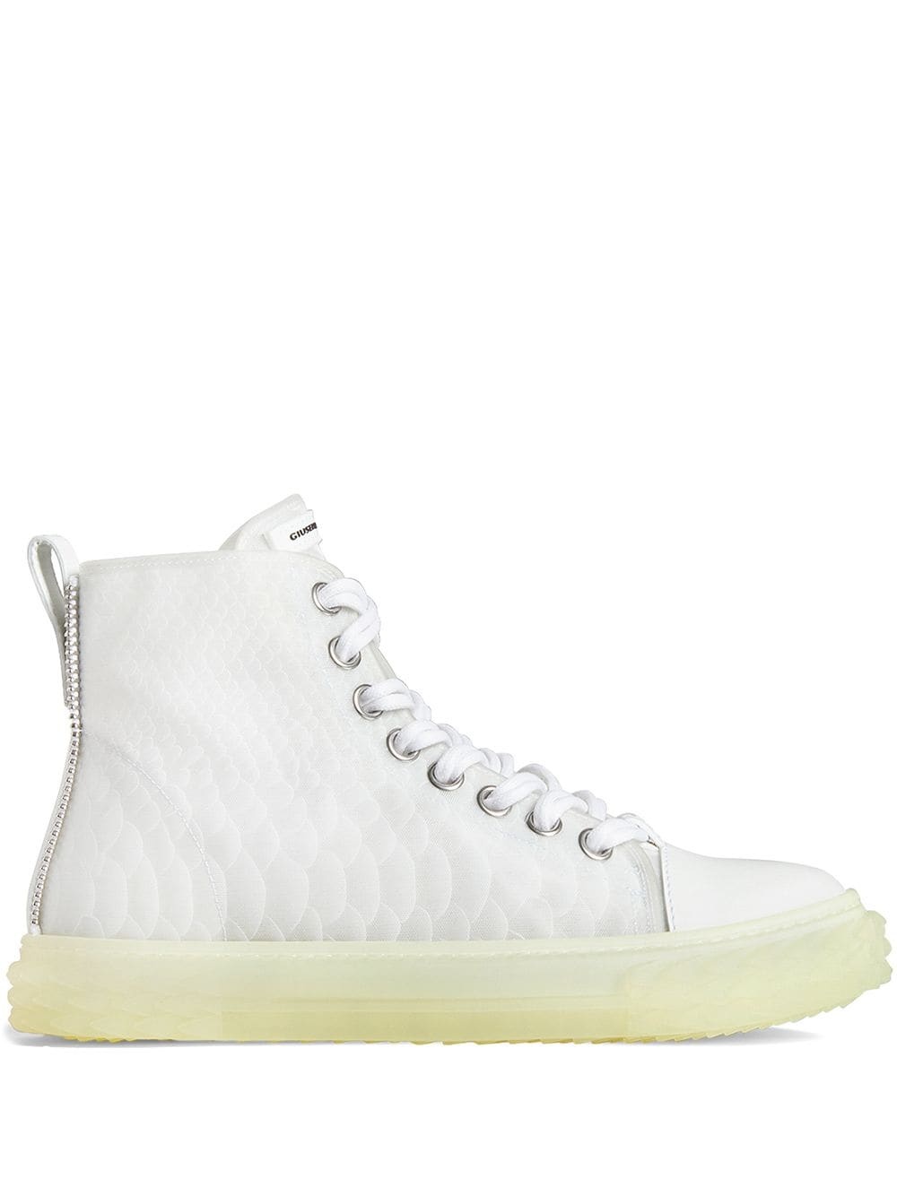 Blabber koi-print mid-top sneakers - 1