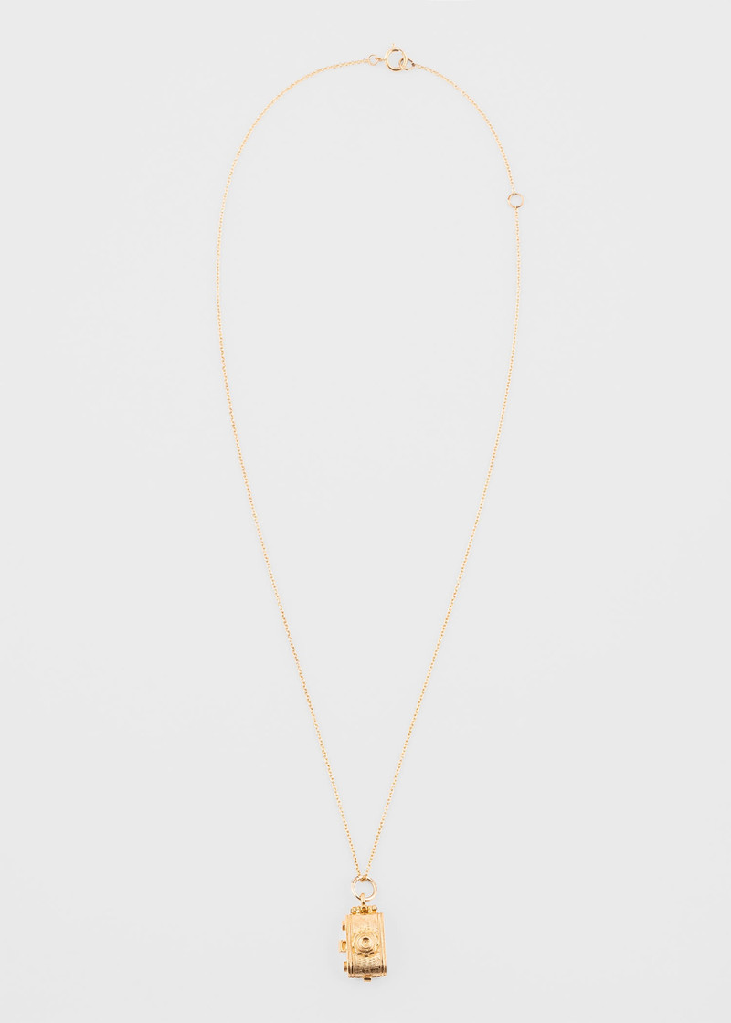 Gold Vintage 'Camera' Necklace 3