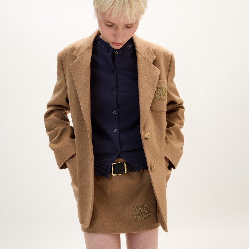 Single-breasted camel-hair jacket 5