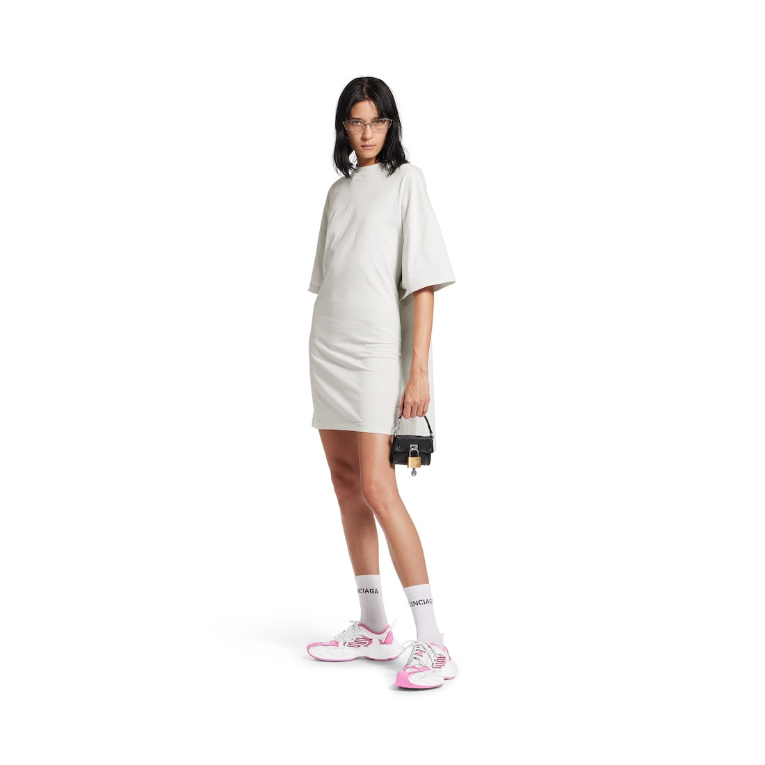 Women's Monday Shoe in Pink/grey/white/black - 8