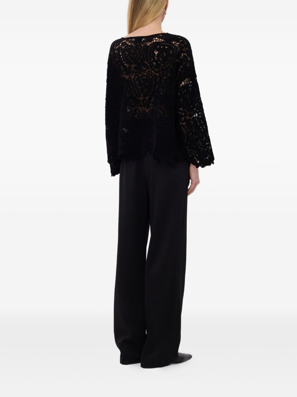 crochet lace sweater - 3