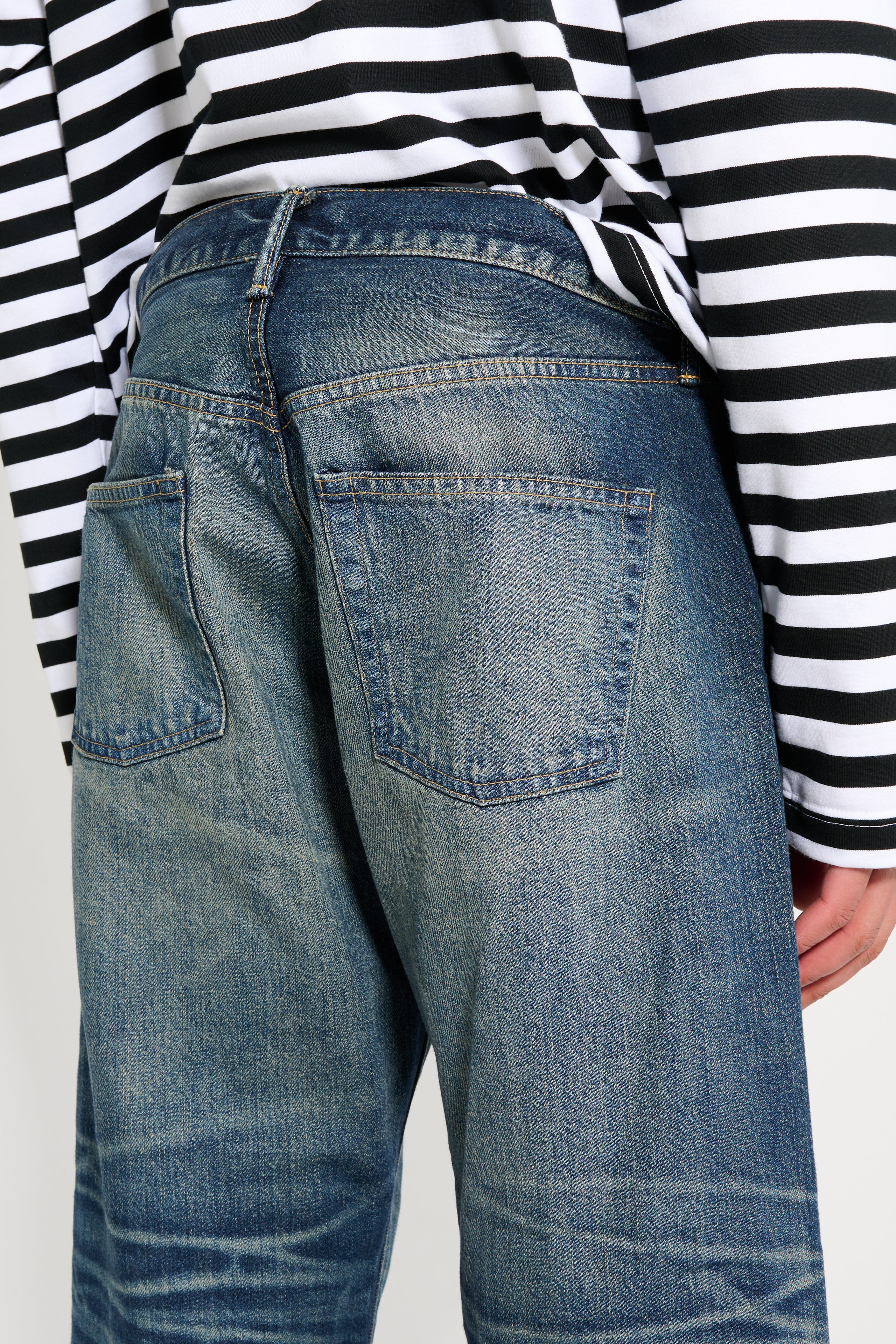 JUNYA WATANABE MAN CROPPED JEANS VINTAGE WASH - 5