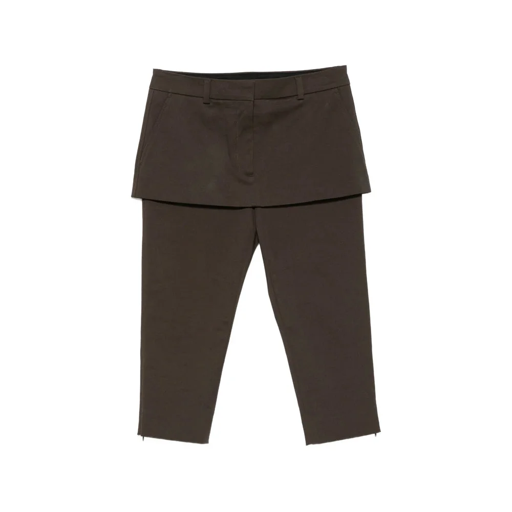 Acne Studios Brown Trousers - Cropped Trousers Women - 1