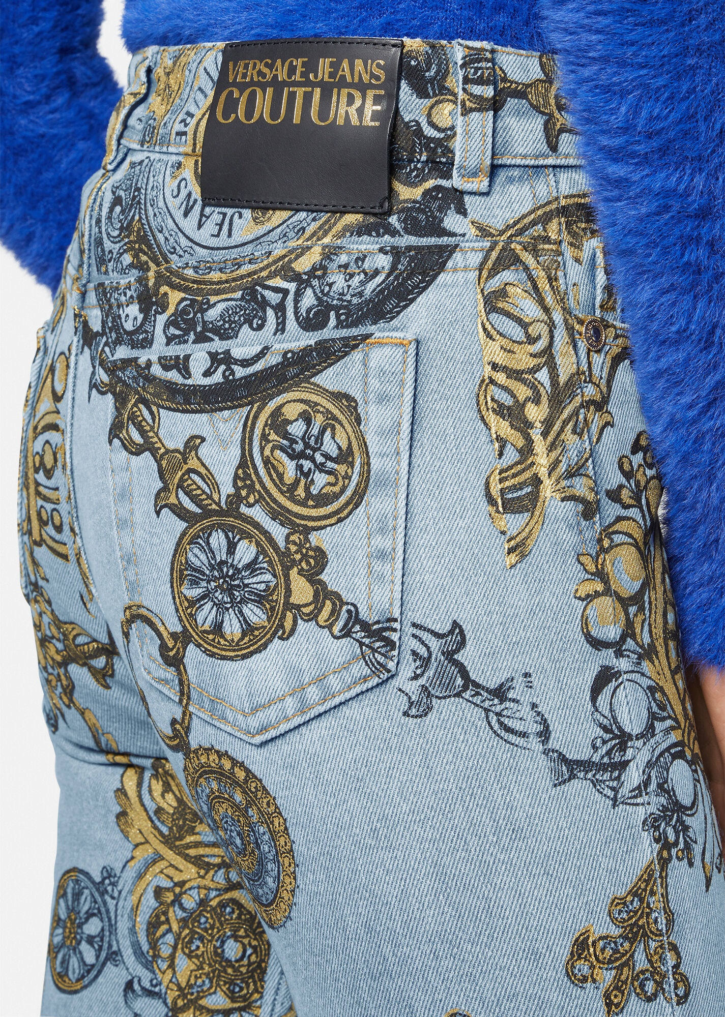 Regalia Baroque Print Slim Jeans - 5