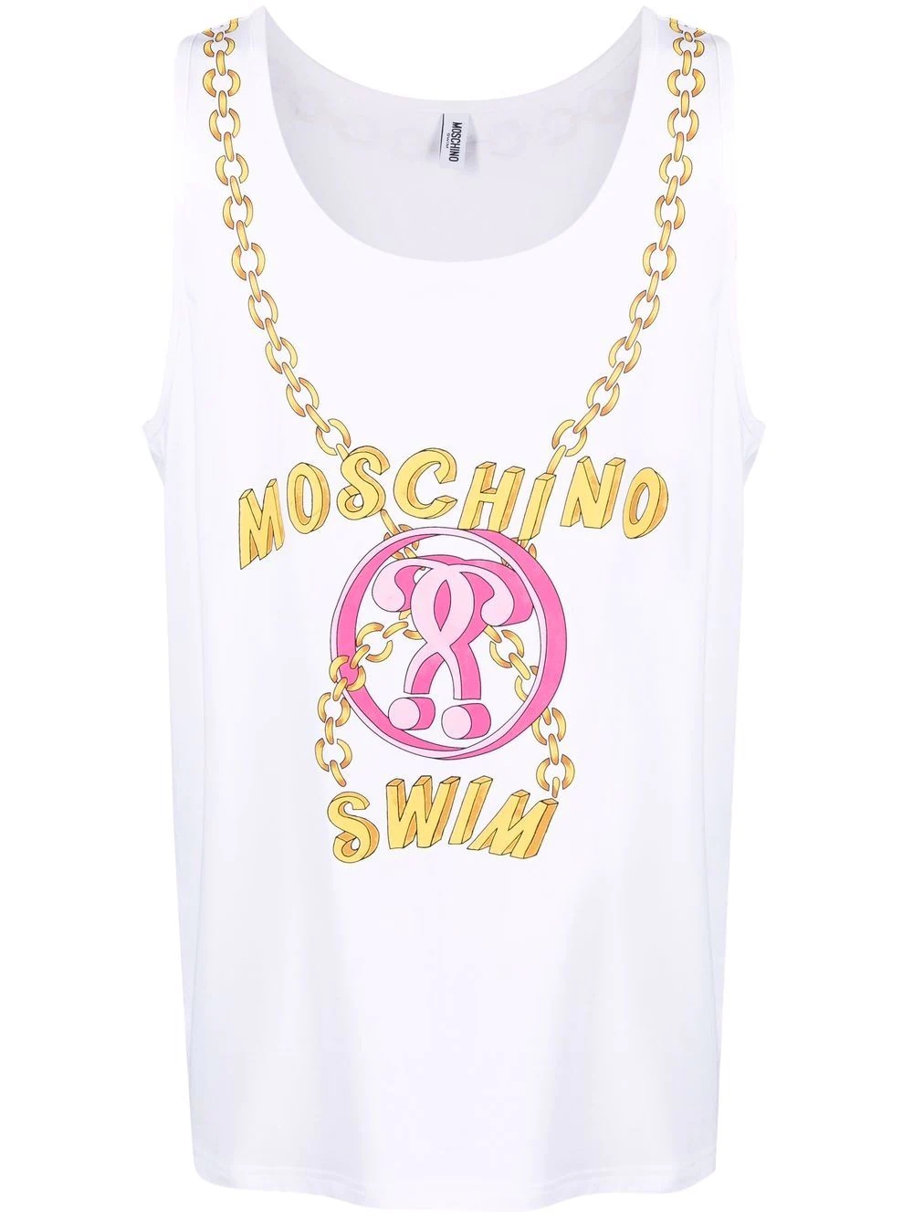 swim chain print vest - 1