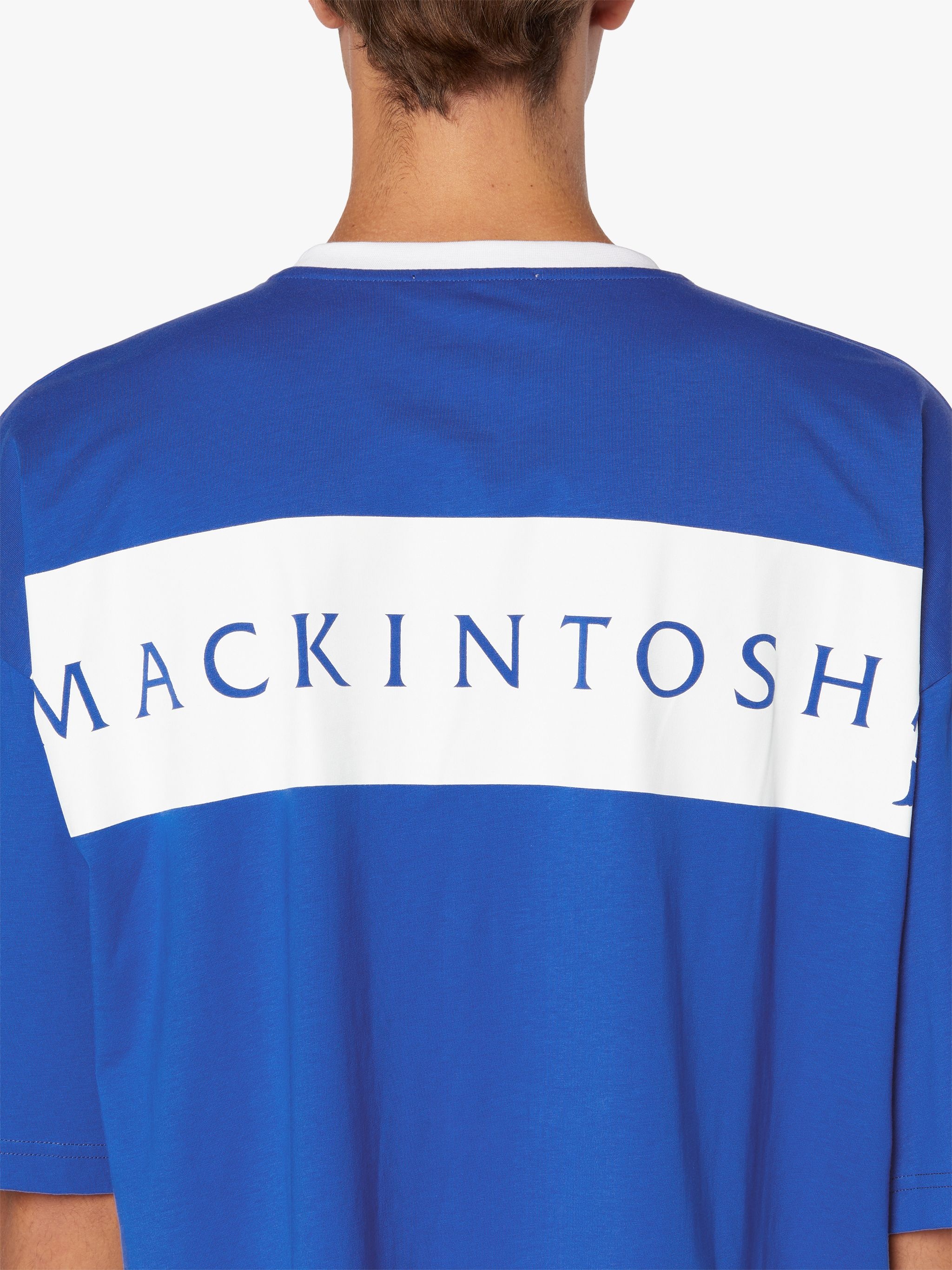 BLUE COTTON LOGO T-SHIRT | GJM-220 - 6