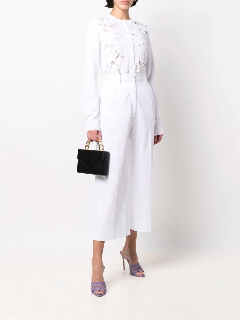 Dolce & Gabbana floral-embroidery openwork cardigan outlook