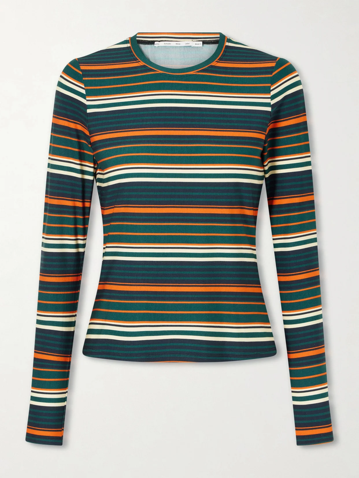 Mae Striped Stretch-jersey T-shirt - 1