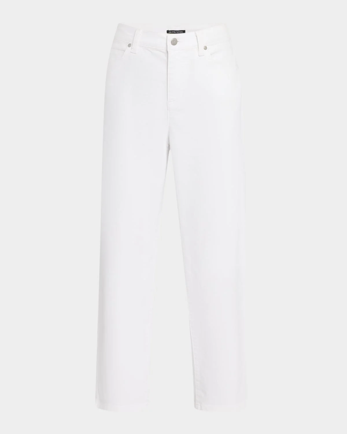 Cropped Stretch Cotton Denim Jeans - 1