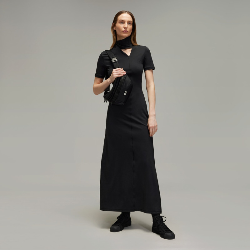 Y-3 Fitted Neck Closure Dress 5