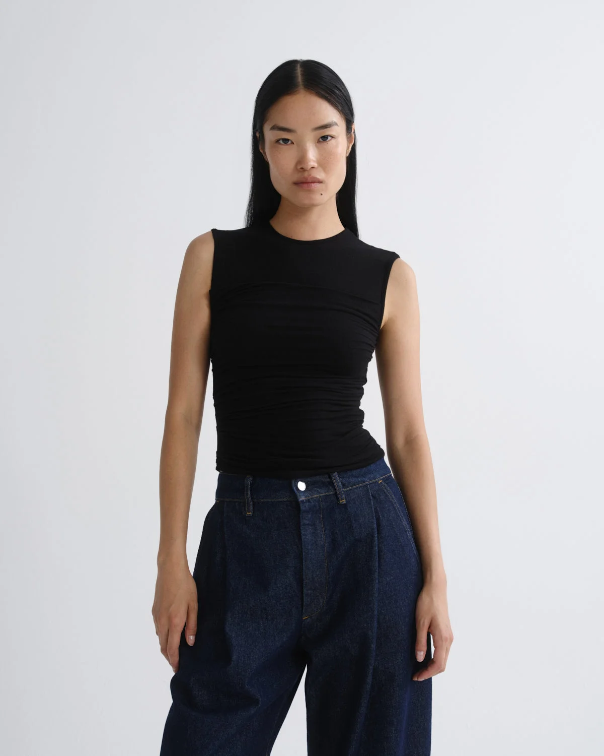 THEODORE TANK IN BLACK - 1