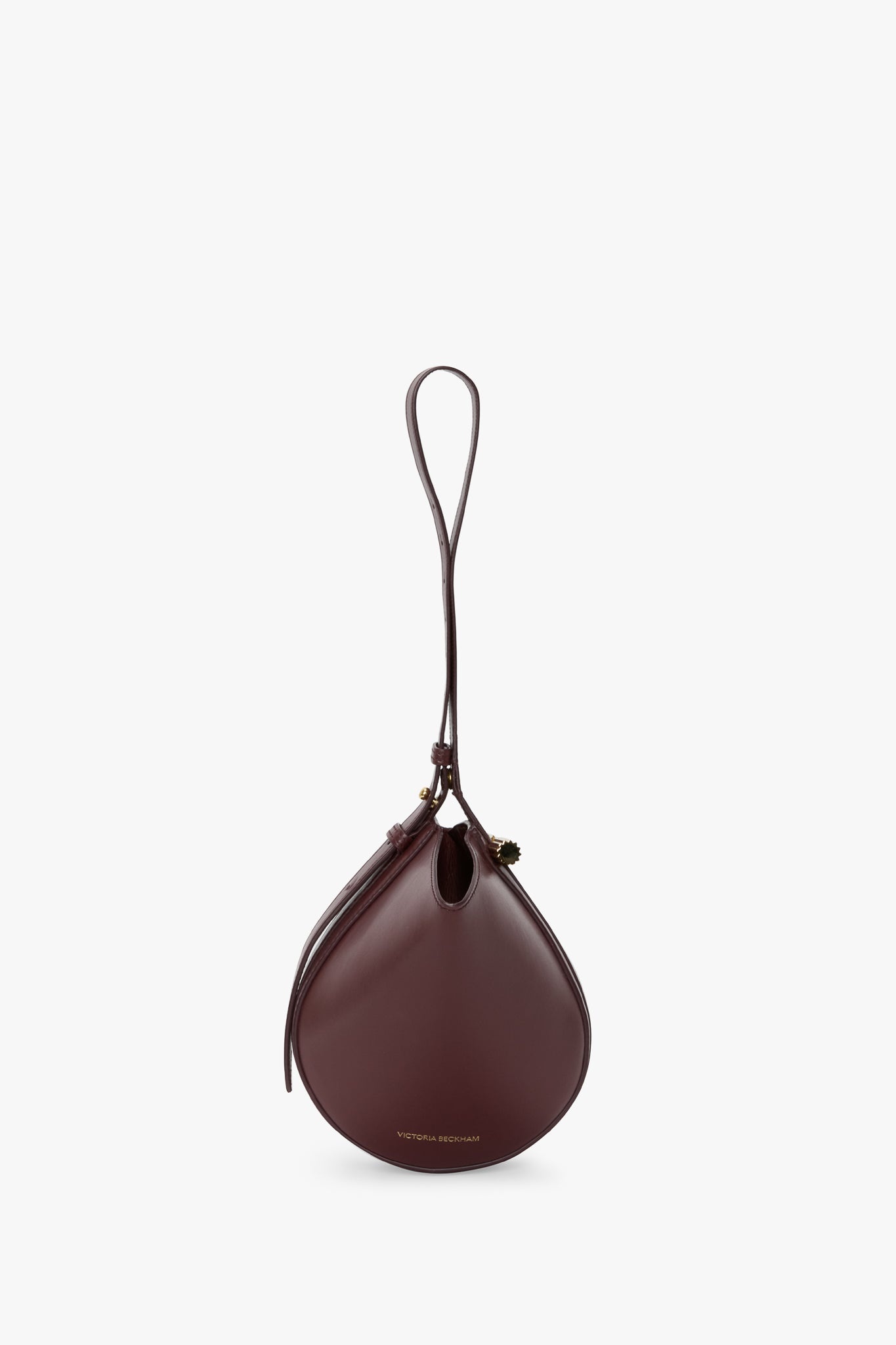 Mini Dia Pouch In Burgundy Smooth Leather - 3