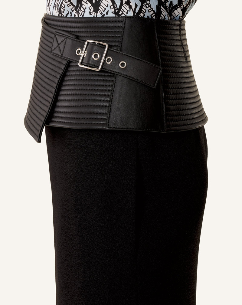 WIDE LEATHER BELT 7