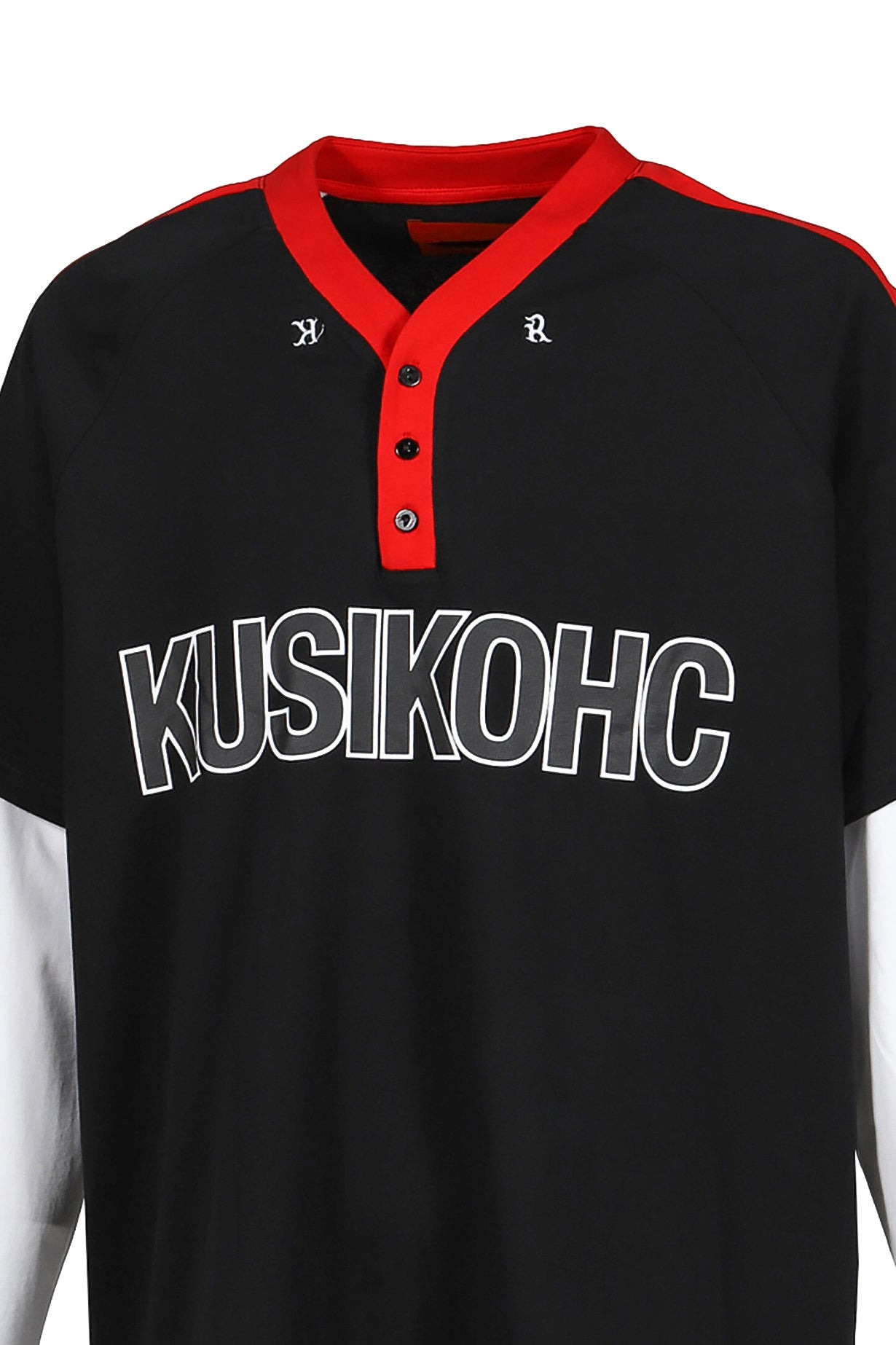 BASEBALL LONGSLEEVE POLO / BLK - 6