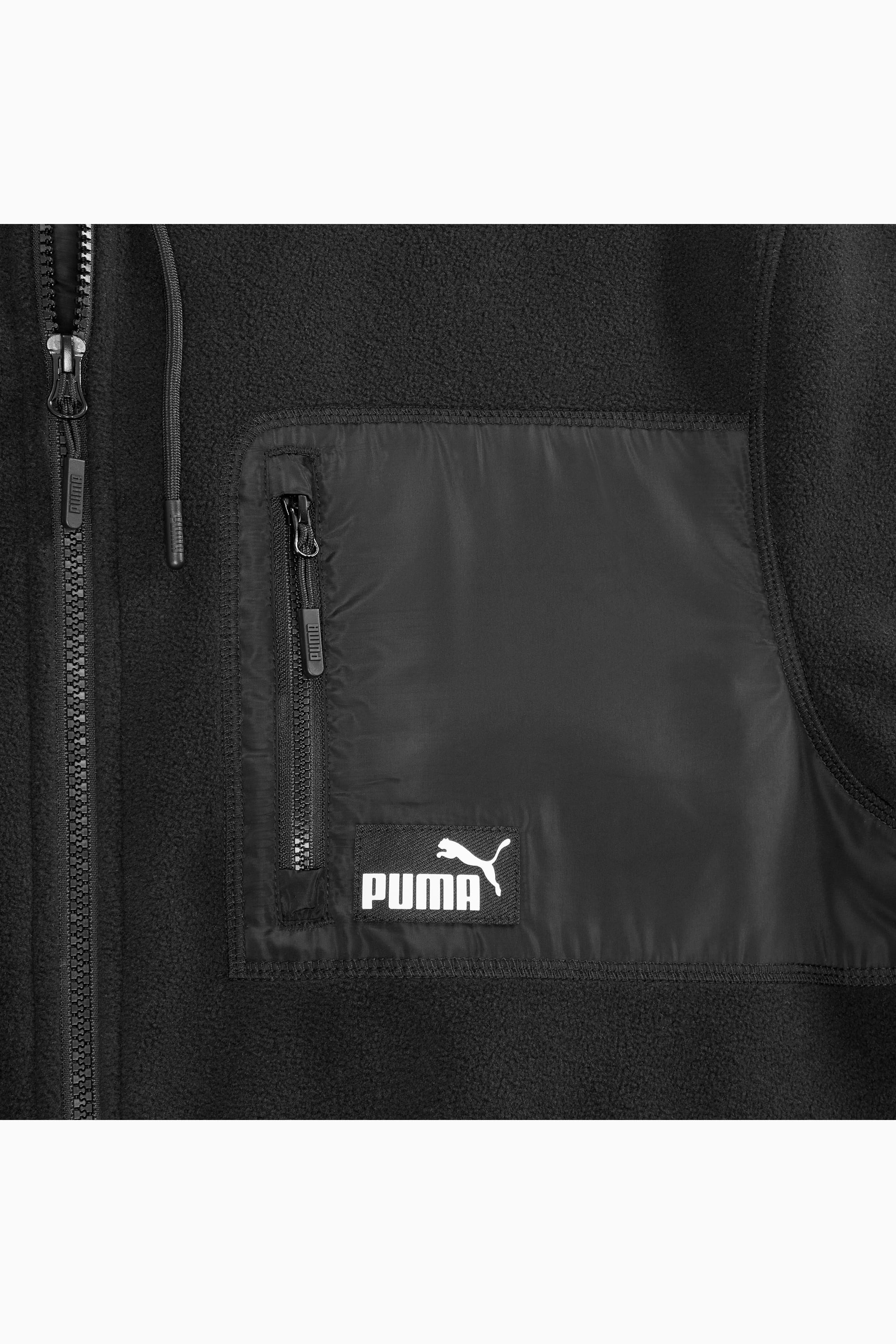 Polar Fleece Jacket With Woven Men - 7