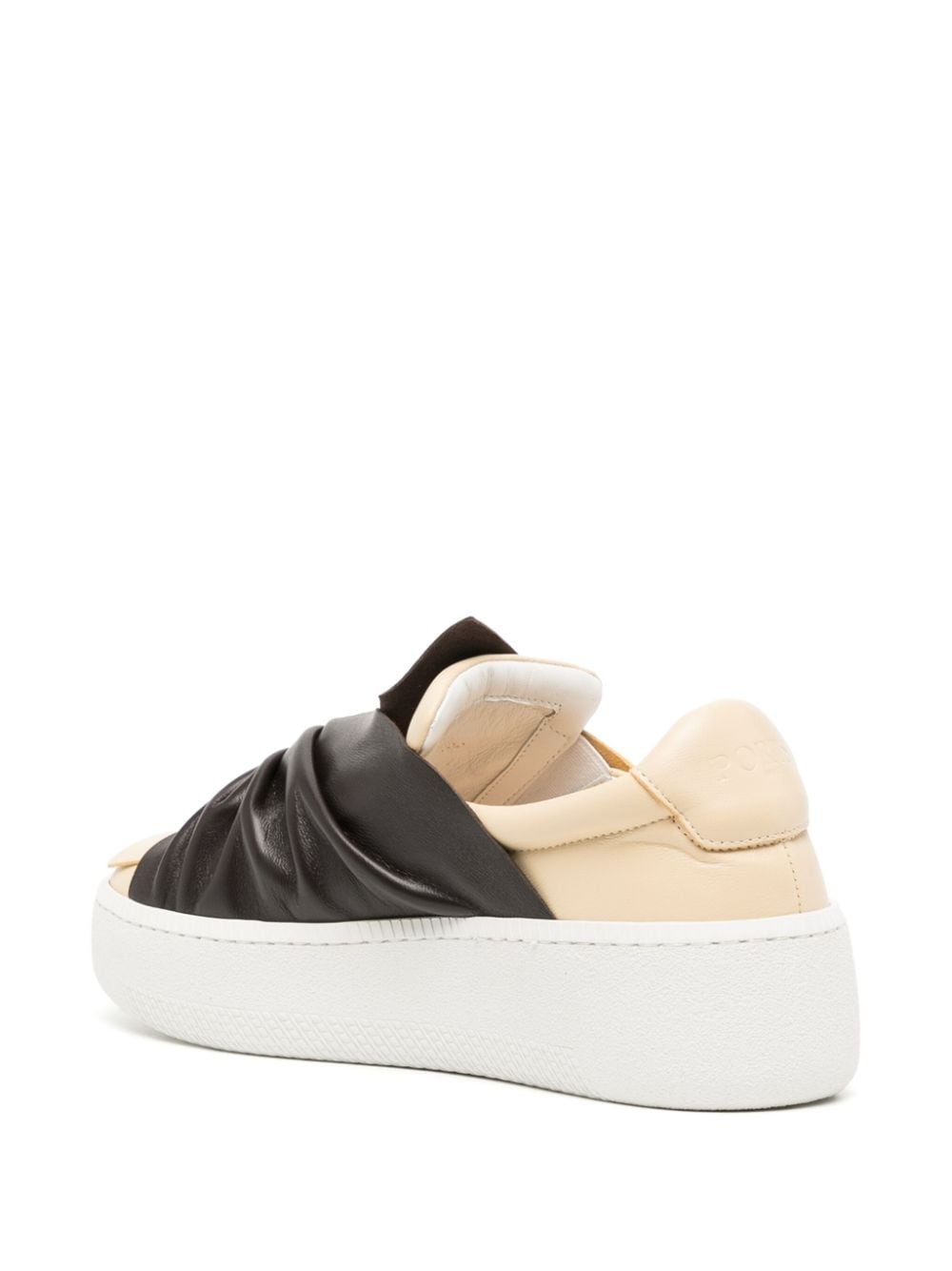 two-tone knot-detail loafers - 3