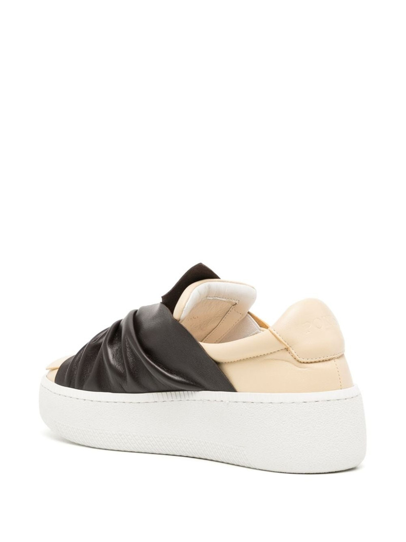 two-tone knot-detail loafers 3
