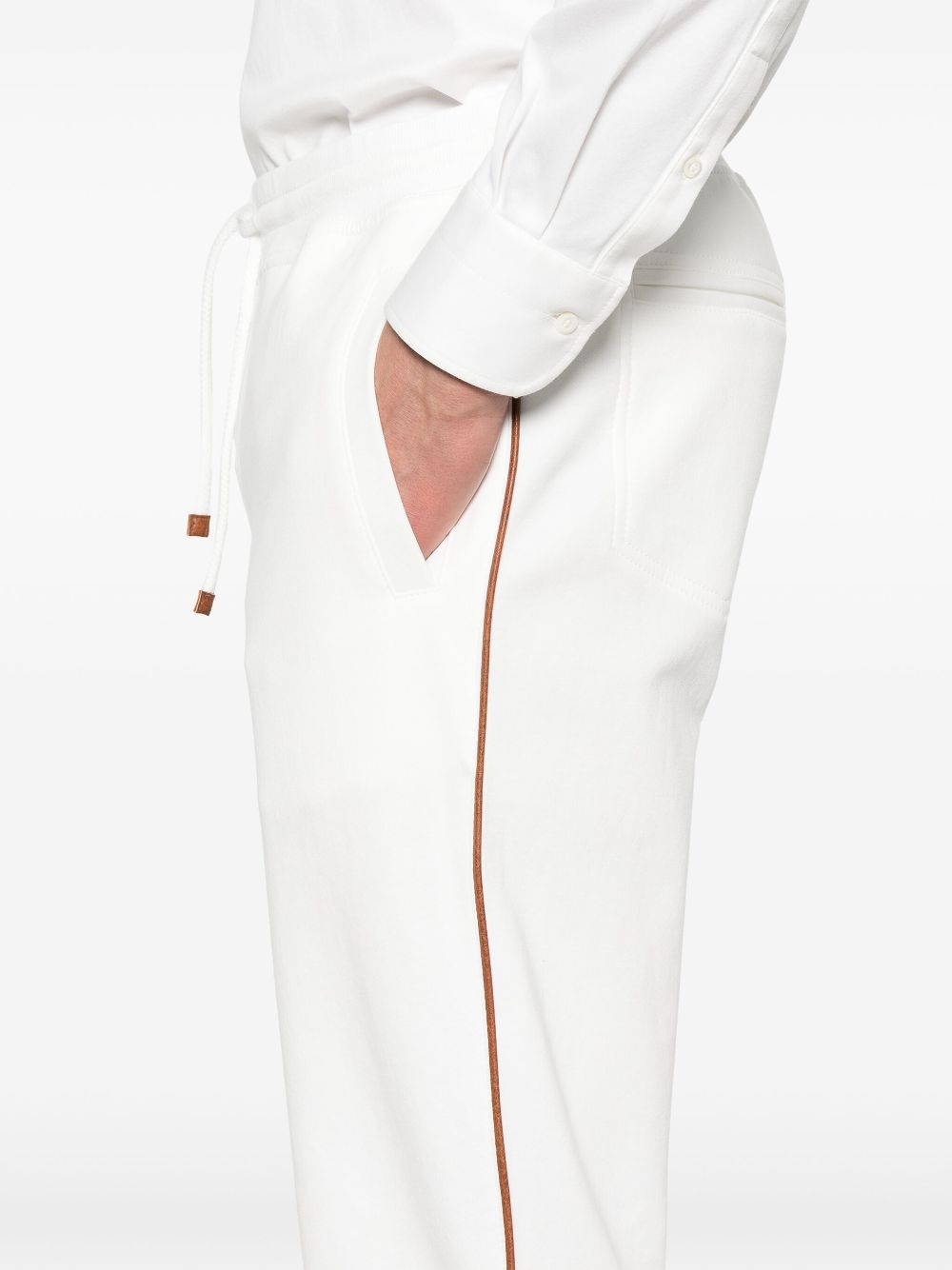 piped-trim sweatpants - 5