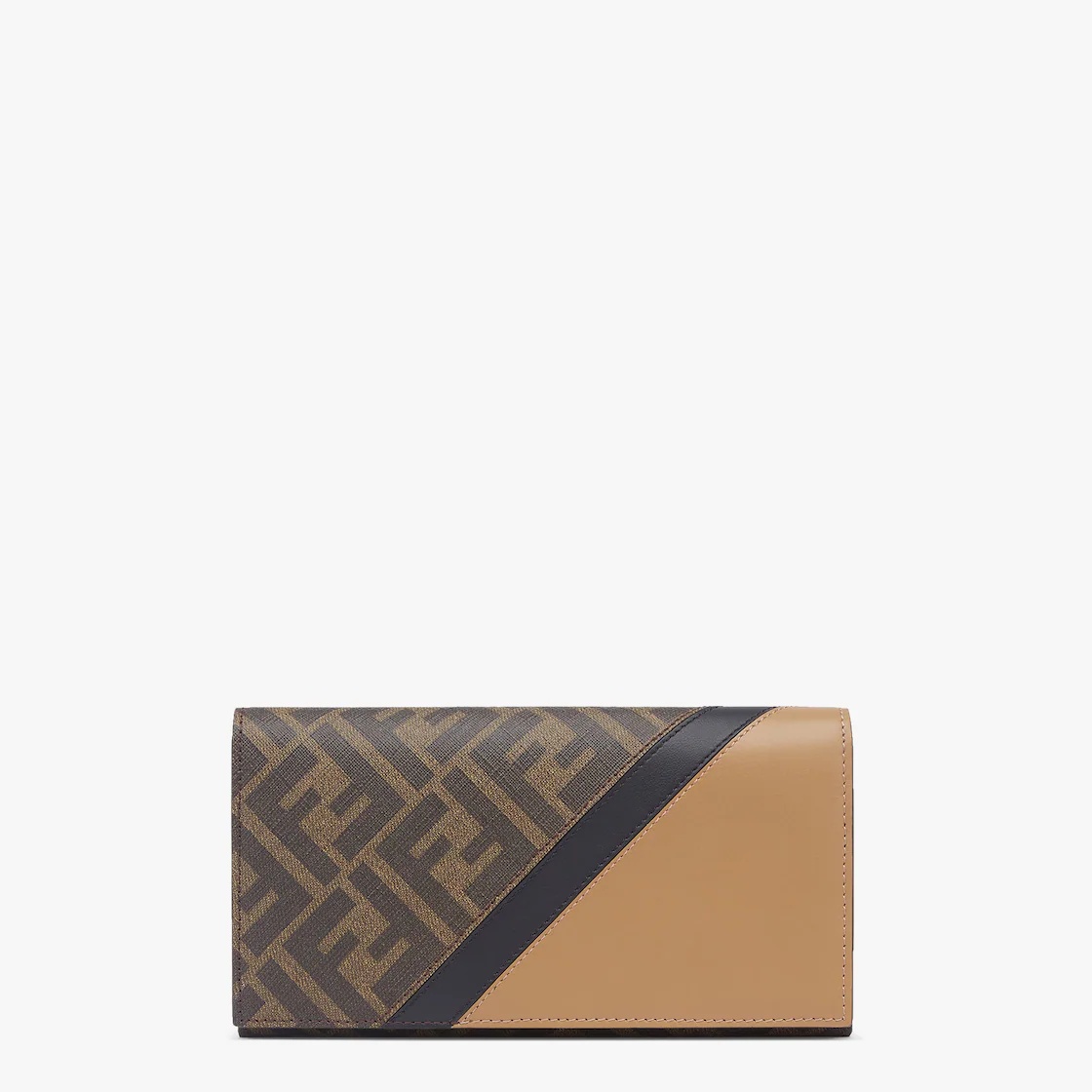 Continental wallet with flap. Flat pocket on back. Interior features cardholder slots, a spacious gu - 1