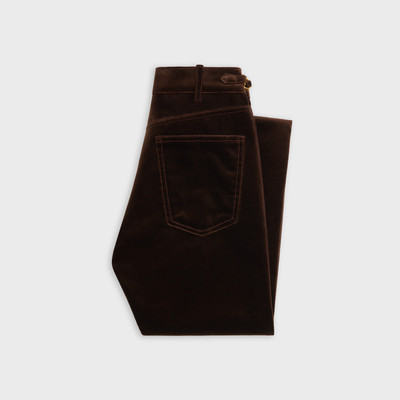 CELINE DYLAN FLARED JEANS IN VELVET outlook