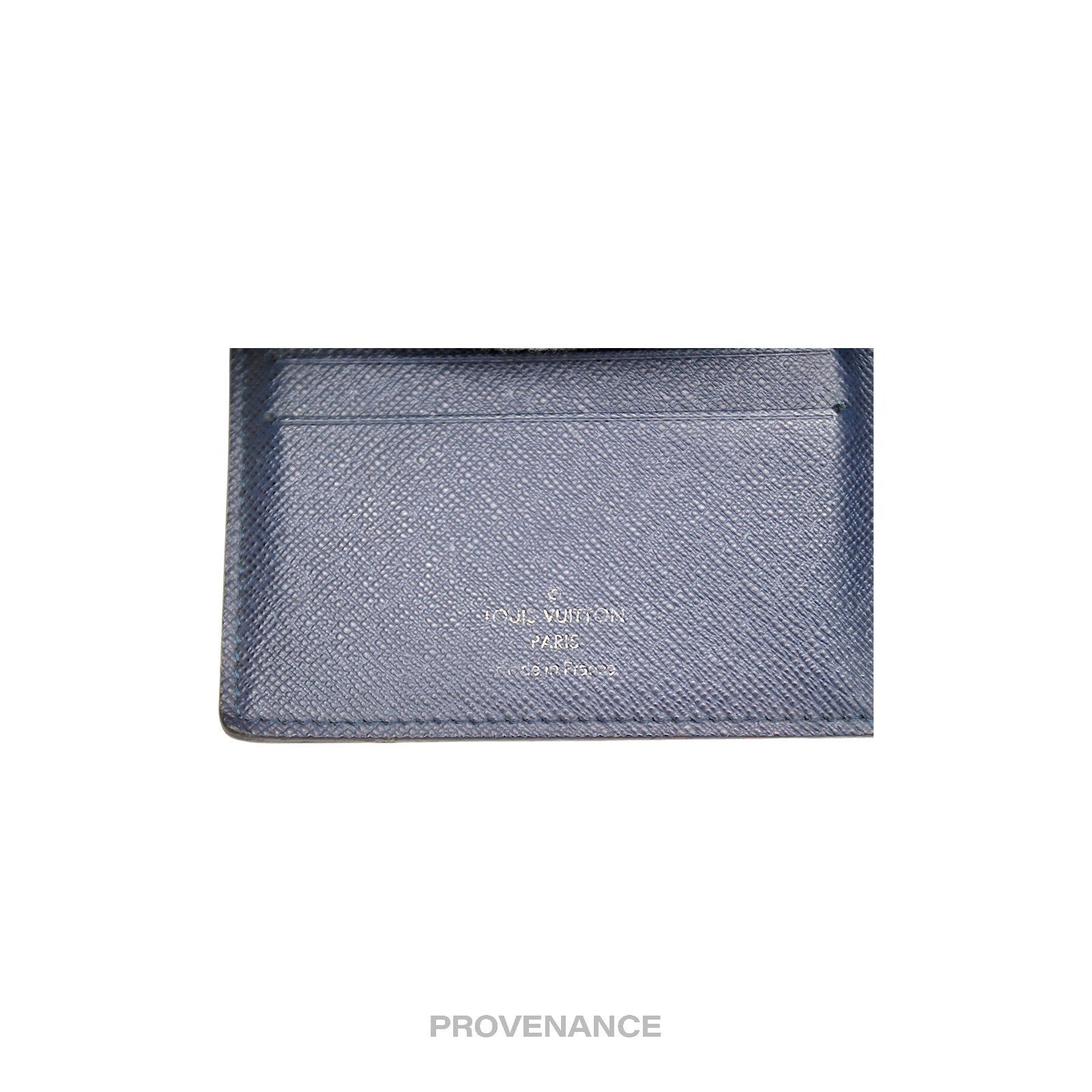 Louis Vuitton Amerigo Wallet - Navy Blue Taiga Leather - 11