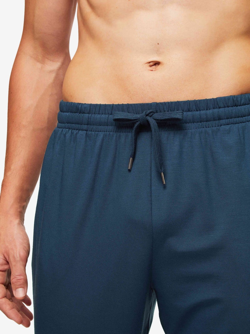 Men's Track Pants Basel Micro Modal Stretch Navy - 5