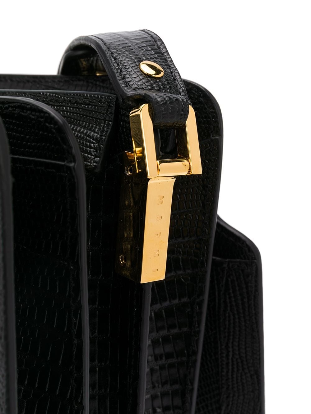 Trunk Reverse lizard-effect shoulder bag - 4