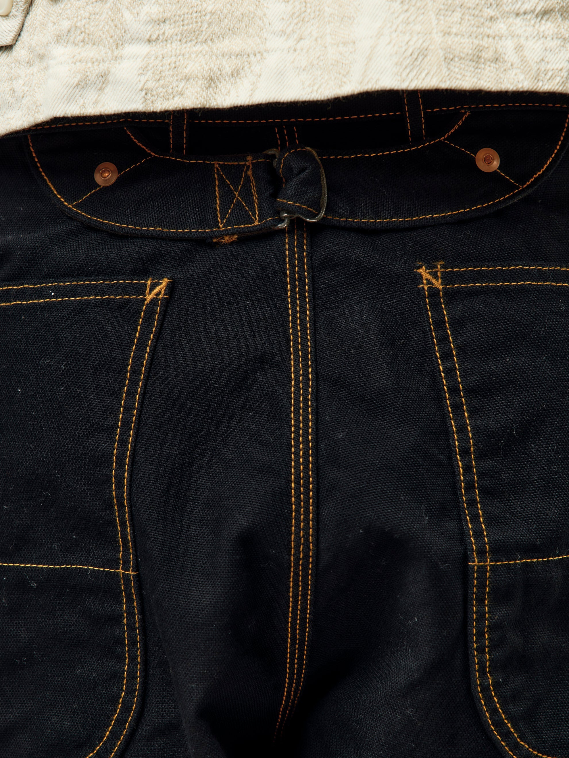 LIGHT CANVAS LUMBER PANTS (BLACK) - 6