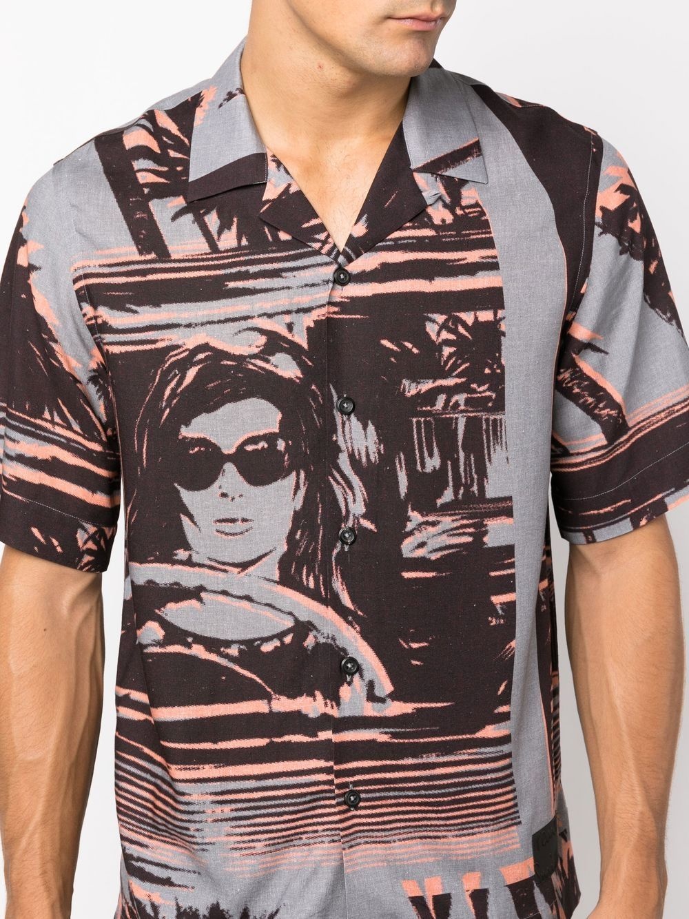 graphic-print short-sleeve shirt - 5