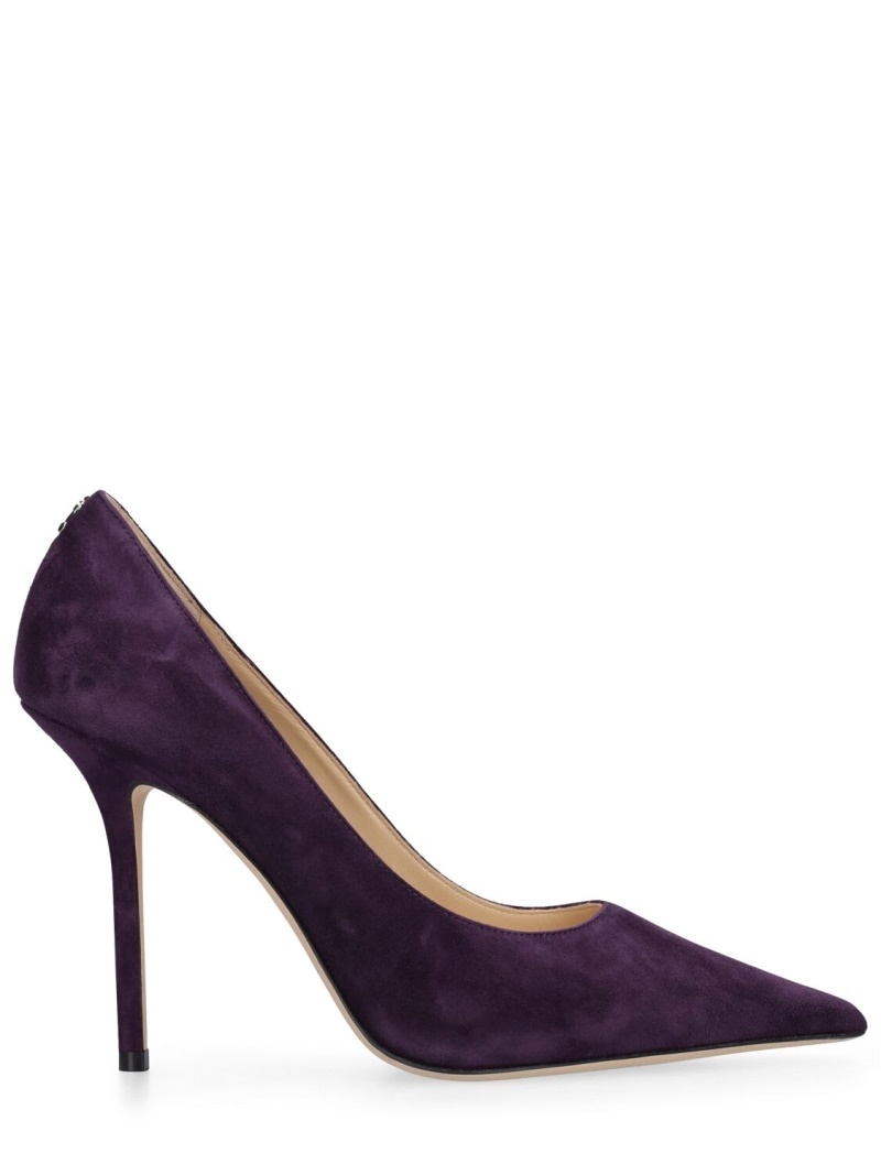 100mm Love suede pumps - 1