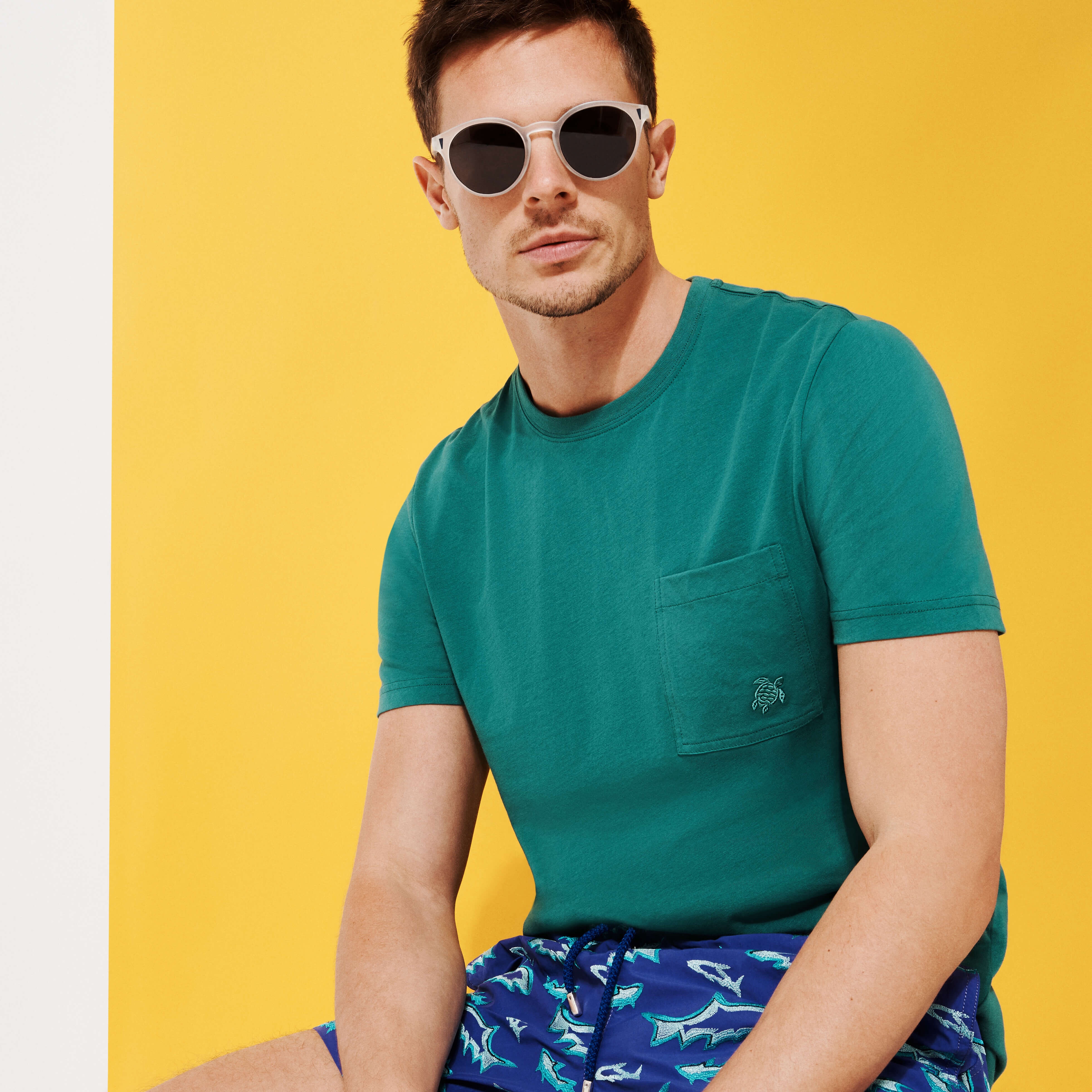 Men Organic Cotton T-Shirt Solid - 7