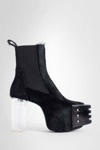 靴 rick owens Pony hair kiss boot Rick Owens Luxor-Kiss-Boots-In-Pony-Hair | antonioli