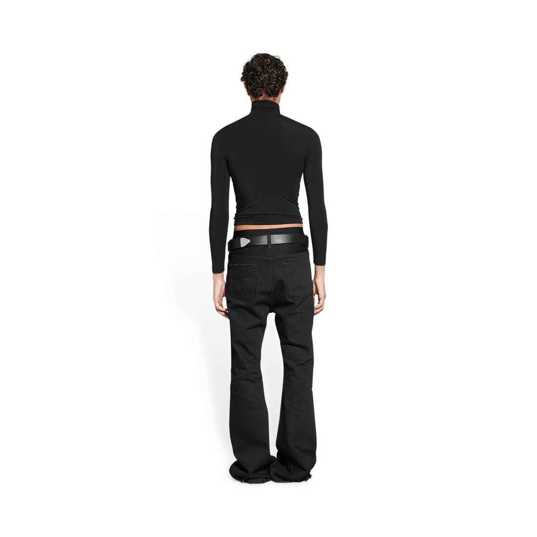 Flared Pants in Black - 4