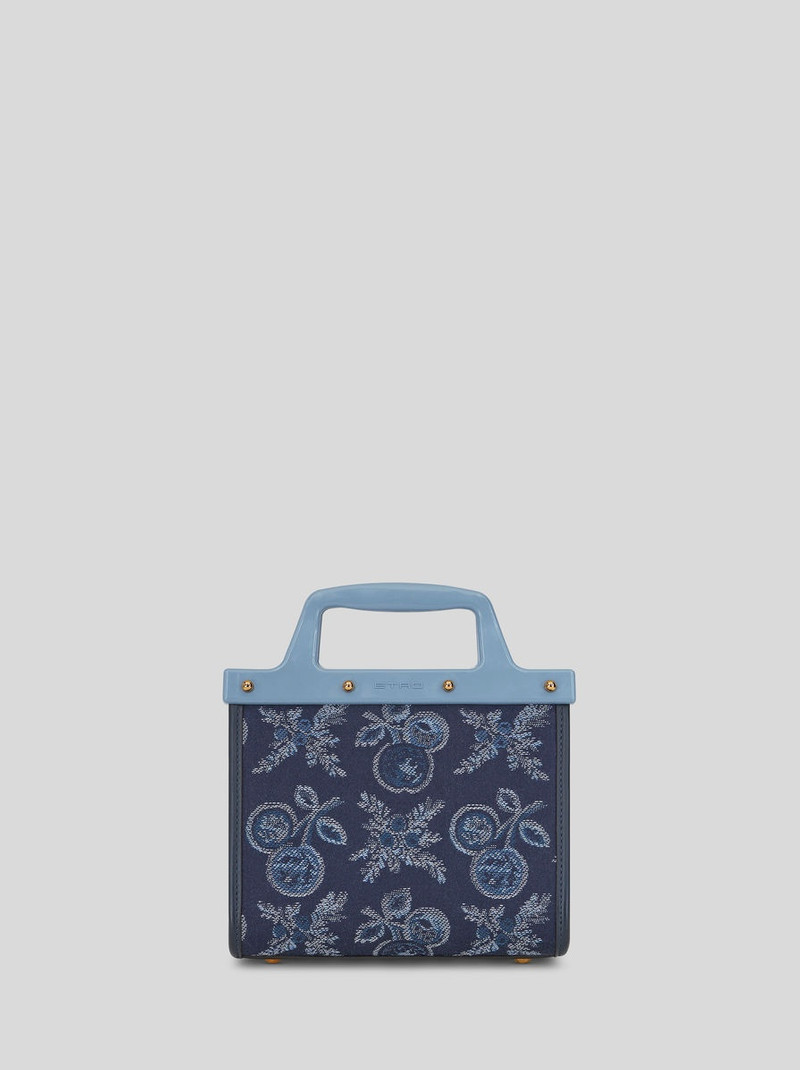 Etro MINI JACQUARD LOVE TROTTER BAG WITH APPLES outlook