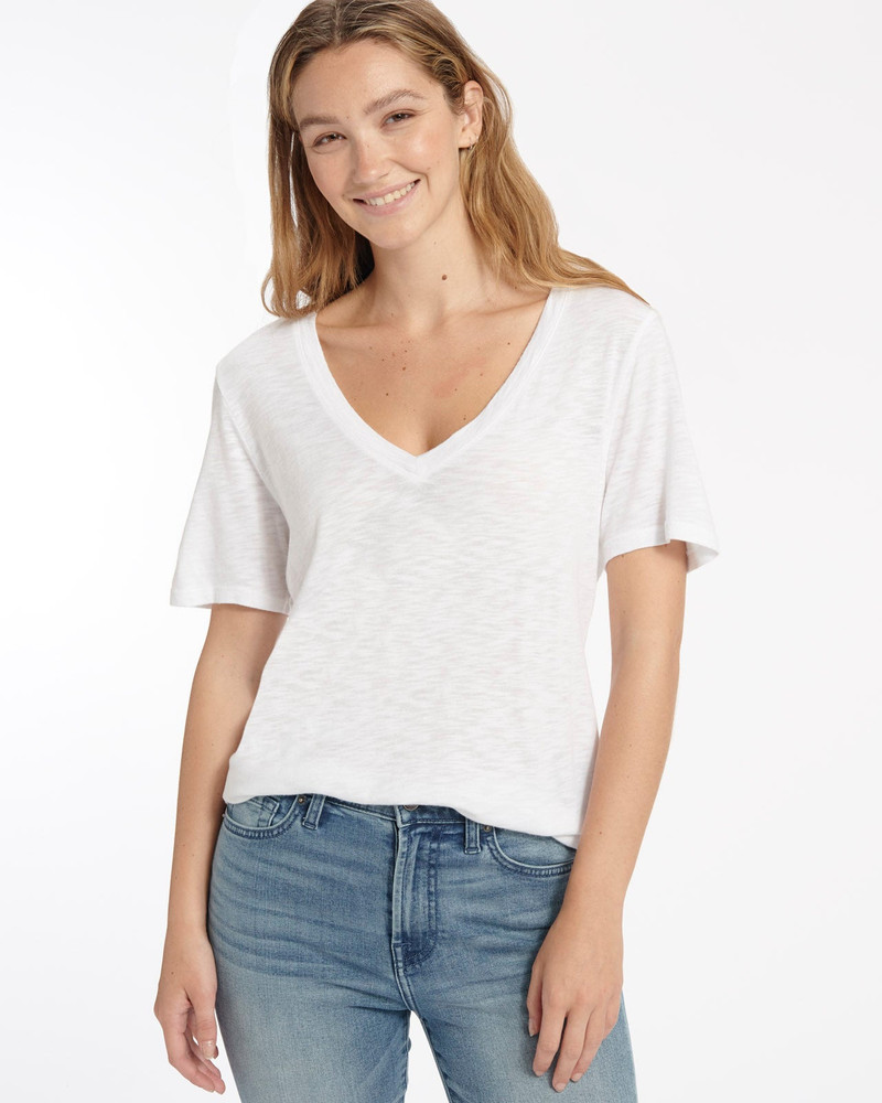 Splendid Everly Slub V-Neck Tee outlook