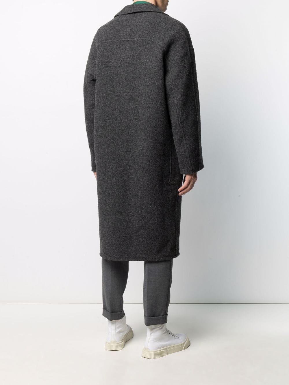 wool long car coat - 4