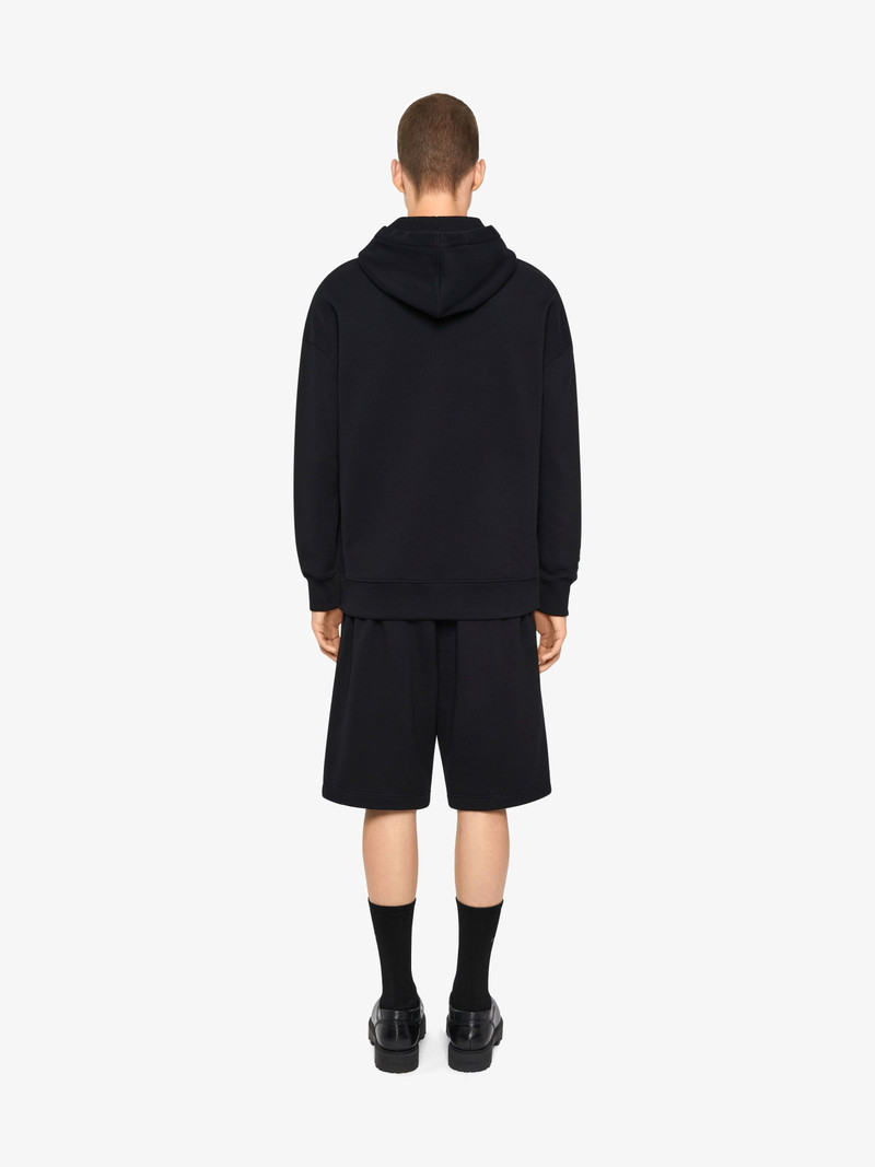 BERMUDA SHORTS IN FLEECE WITH GIVENCHY LNFINITY PRINT 4