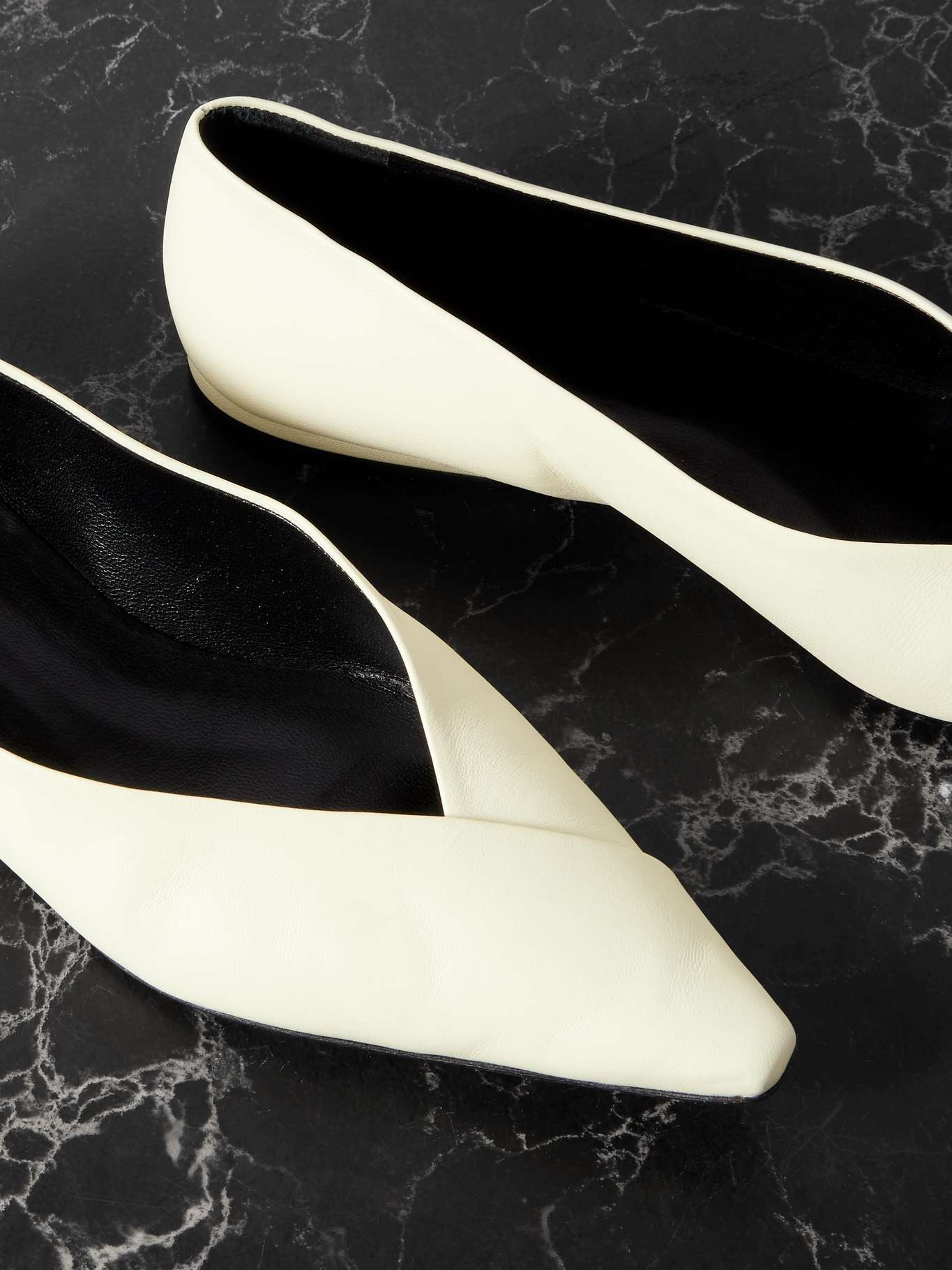 Barsi leather ballet flats Cream - 4