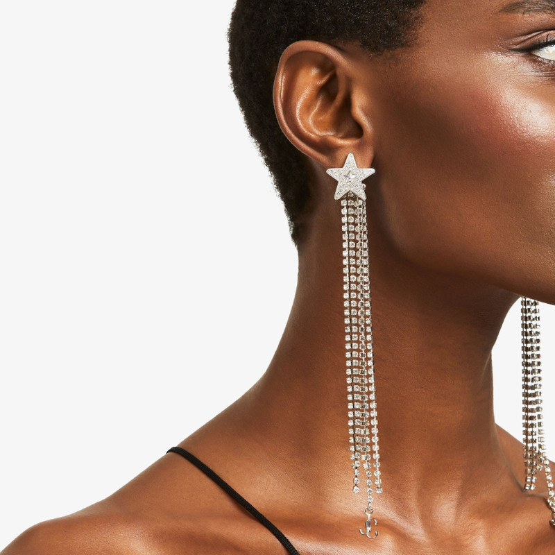 Star Fringe Earrings
Silver Star Fringe Earrings with Swarovski Crystals 3