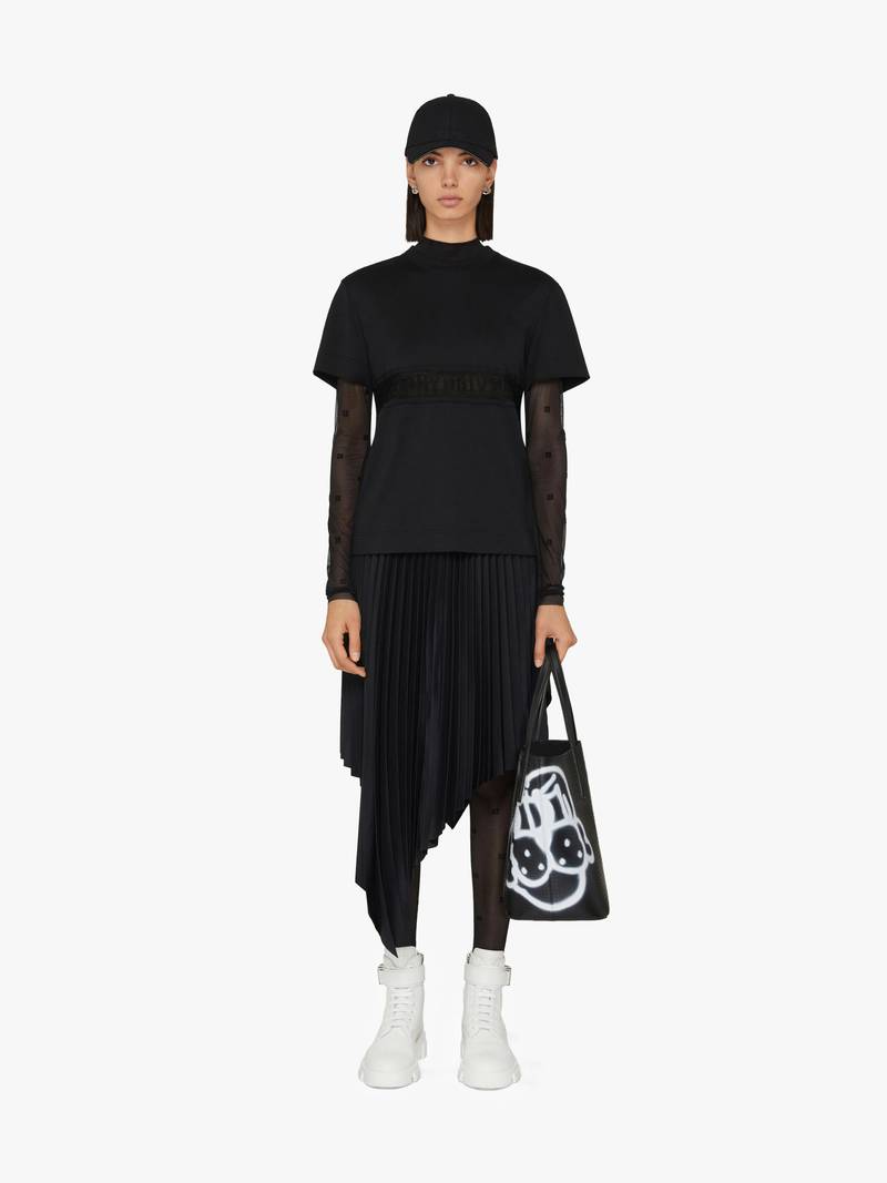 Givenchy GIVENCHY T-SHIRT WITH LACE WEBBING outlook