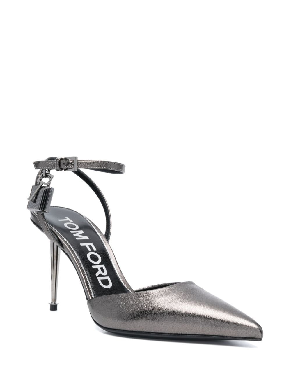 Padlock leather pumps - 2
