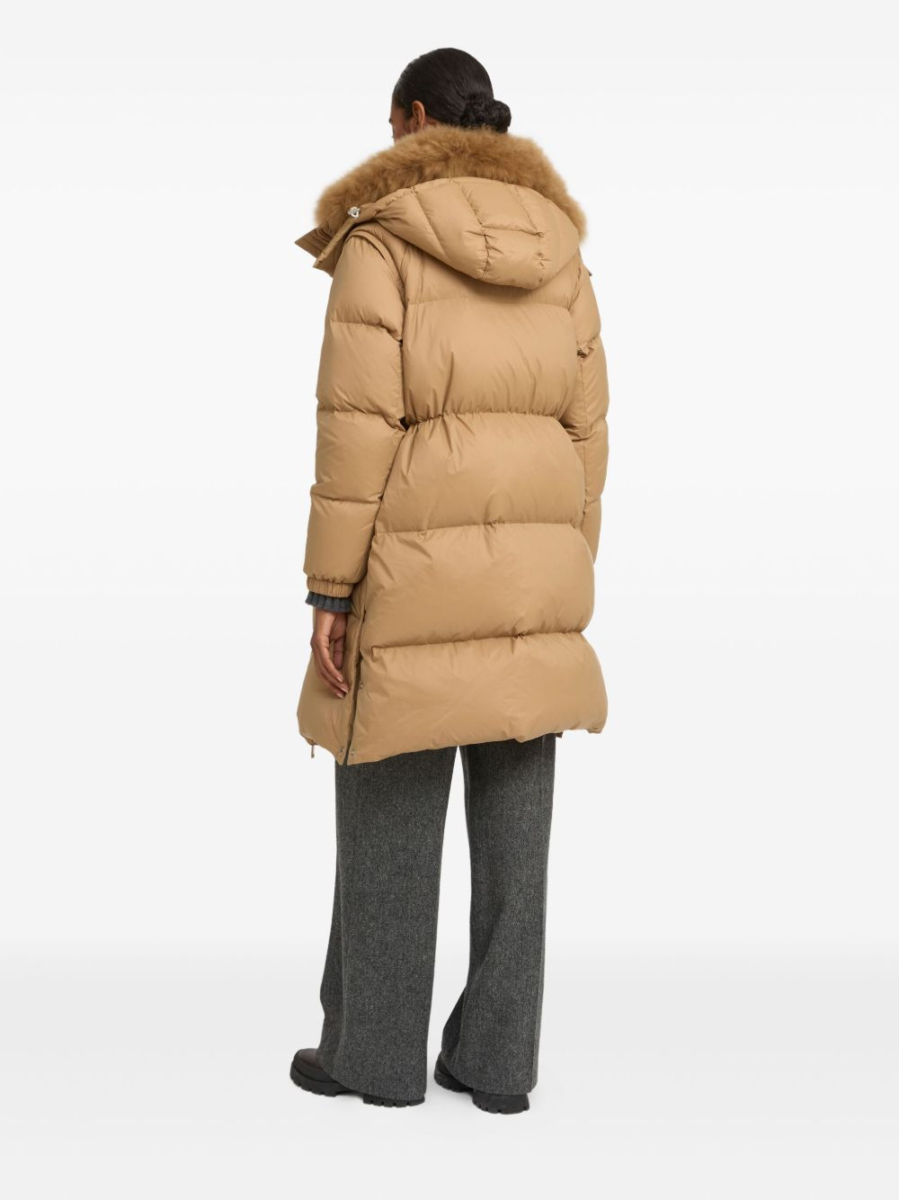 Army padded-design coat - 2