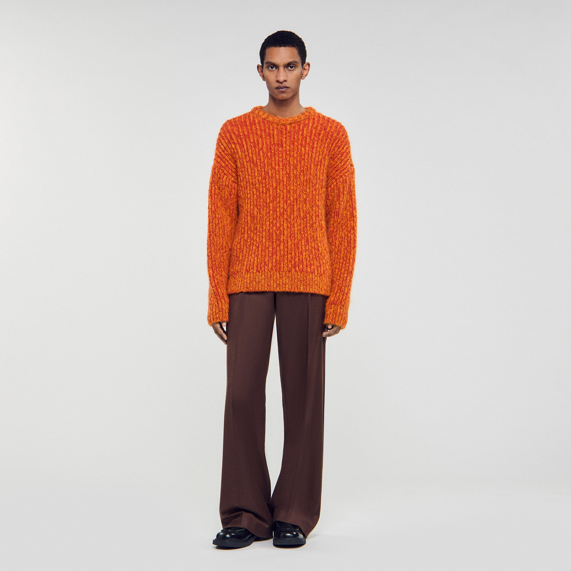 ROUND NECK LONG-SLEEVE SWEATER - 2
