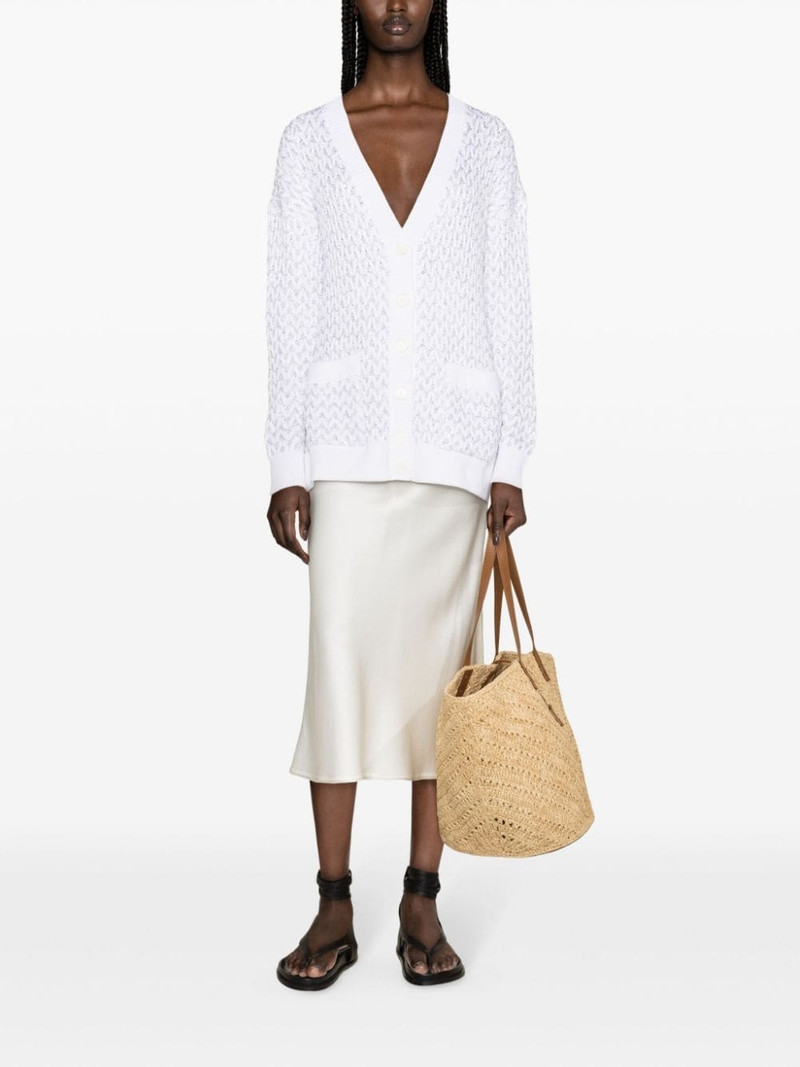 Missoni sequin-embellished chunky-knit cardigan outlook